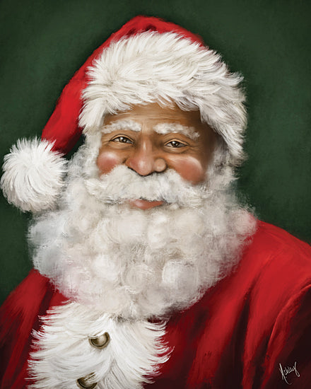 Ashley Bradley BRAD355 - BRAD355 - Santa’s Smile - 12x16 holidays & seasonal, figurative, christmas, santa, beard, painterly, vintage, digital painting, red from Penny Lane