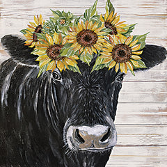 CIN4527 - Sunflower Cow      - 12x12
