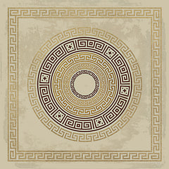 CIN4768 - Greek Key Medallion I - 12x12