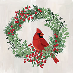 CTD378 - Christmas Cardinal Wreath    - 12x12