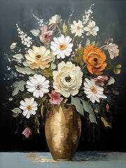 HK250 - Golden Blooms   - 12x16