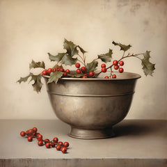 HK346 - Holly Bowl   - 12x12