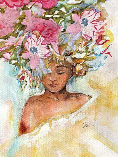 Jessica Mingo JM697 - JM697 - Floral Reverie - 12x16 soft abstract ocean, textured brush strokes, calming palette from Penny Lane