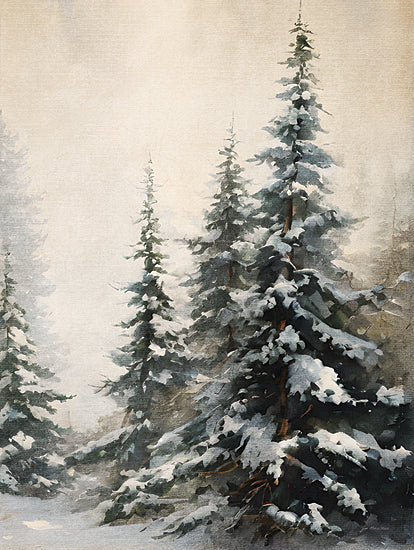 Jo Moulton JO158 - JO158 - Winter Pines III - 12x16 Winter, Trees, Pine Trees, Snow, Landscape from Penny Lane