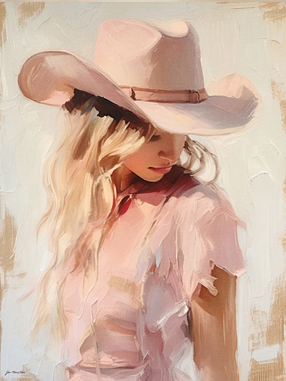 Jo Moulton JO274 - JO274 - Pink Cowgirl - 12x16 cowgirl pink cowboy hat feminine western portrait fashion from Penny Lane