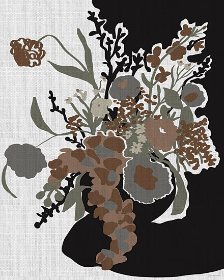 Kamdon Kreations KAM1038 - KAM1038 - Dendritic    - 12x16 Stylized floral bouquet, muted colors, modern design, contemporary flower art, abstract shapes, minimalist palette from Penny Lane