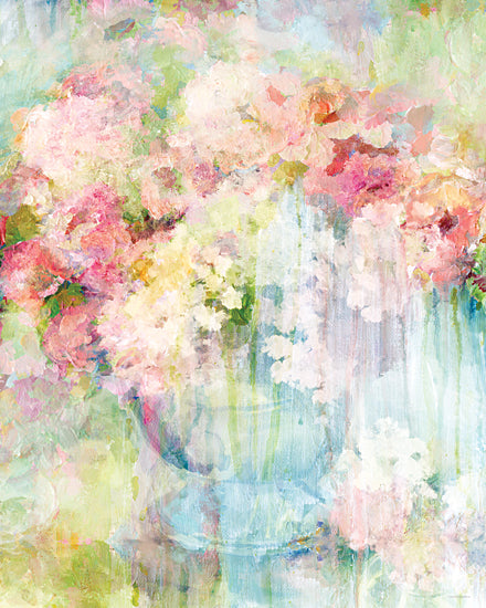 Kamdon Kreations KAM1092 - KAM1092 - Unraveled Color - 12x16 abstract floral art, pastel flower painting, impressionistic blooms, soft color palette, watercolor style, painterly brushstrokes, garden blossoms, gentle textures, romantic floral composition, fine art print from Penny Lane