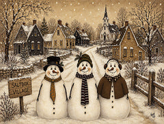 KB162 - Saltbox Village Snowmen - 16x12