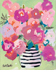 KR694 - Poppies in Strawberry & Taffy - 12x16