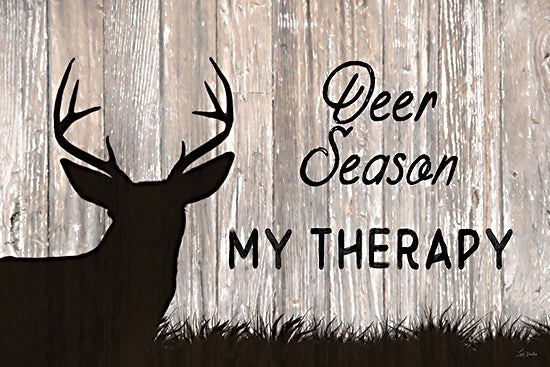Lori Deiter LD4099 - LD4099 - Deer Season - 18x12 deer silhouette, deer season, therapy sign, rustic wall art, woodland animal, masculine country decor, Lori Deiter art from Penny Lane