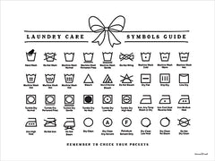 LET1451 - Laundry Care Symbols Guide - Bow Series - 16x12