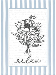 LET1481 - Relax Floral - 12x16