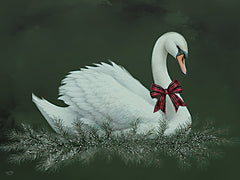 LUX1152 - Christmas Plaid Swan - 16x12