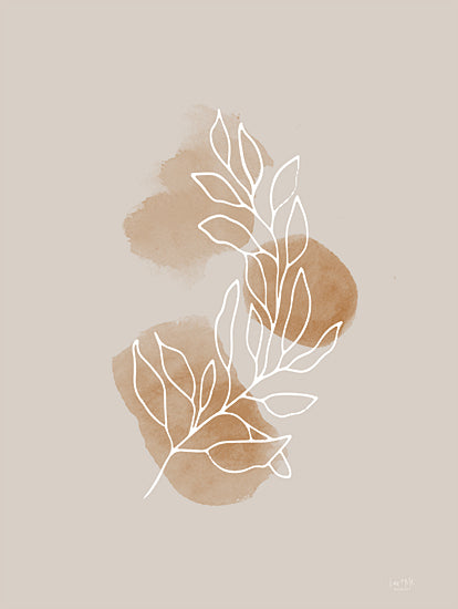 Lux + Me Designs LUX969 - LUX969 - Abstract Botanical Leaves 3 - 12x16 Abstract botanical, overlapping watercolor, modern greenery illustration, minimalist leaves, earthy tones art from Penny Lane