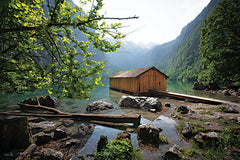 MPP1306 - Mountain Lake Boathouse - 18x12