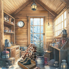 ND555 - Whispering Pines Cabin - 12x12