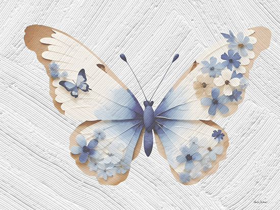 Nicole DeCamp ND639 - ND639 - Flower Flutter IV - 16x12 pressed flowers botanical lineup, dried stems and seed heads on linen texture from Penny Lane