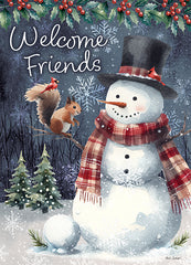 ND990 - Welcome Friends Snowman - 12x16