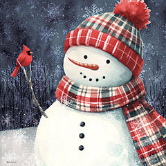 ND994 - Christmas Snowman with Cardinal III - 12x12