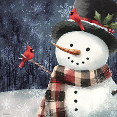 ND995 - Christmas Snowman with Cardinal IV - 12x12