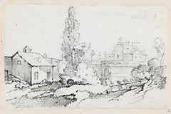 RAD1615 - Italy Countryside Sketch I - 18x12