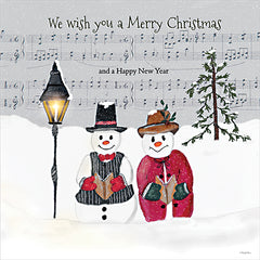 RLV823 - We Wish You a Merry Christmas Snowmen - 12x12