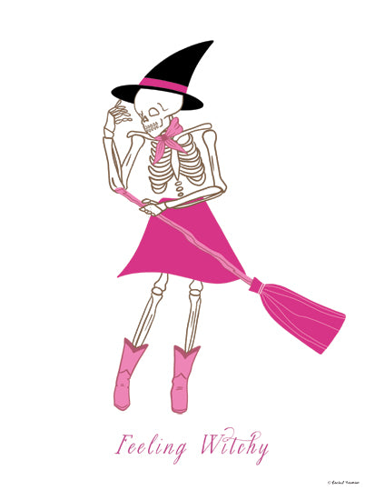Rachel Nieman RN682 - RN682 - Feeling Witchy - 12x16 halloween icons ghost skull spider bat witch hat candy pumpkin spooky cute pattern from Penny Lane