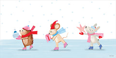 RN789 - Whimsy Ice Skating Critters - 18x9
