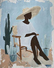 SA117 - Girl on Vacation - 12x16