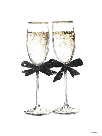 Svetlana Aleinikova SA336 - SA336 - Joy in a Glass - 12x16 champagne,glasses,celebration,new year,toast,elegant,drink,minimal from Penny Lane