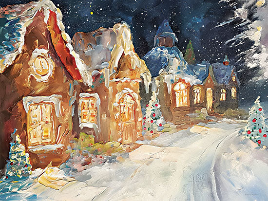 Svetlana Aleinikova SA549 - SA549 - The Sweetest Winter - 16x12 gingerbread village, candy house, snowy cottages, Christmas trees, glowing windows, icing rooftops, whimsical holiday town, night snow, storybook village, gingerbread architecture, festive ornaments, cozy Christmas landscape, sweet shop feel, fantasy winter from Penny Lane