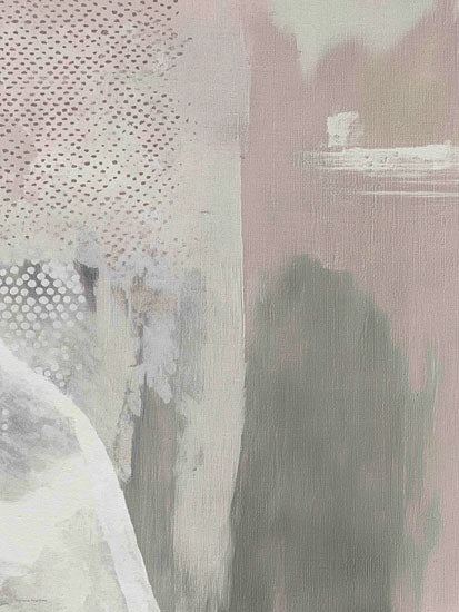 Svetlana Aleinikova SA660 - SA660 - Gentle Balance III - 12x16 abstract neutral painting, soft pink and sage blocks, pale textures, dotted pattern, muted canvas, minimalist wall art, contemporary abstract, gentle brush marks, neutral decor, modern pastel composition from Penny Lane