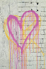 SB1322 - Drippy Graffiti Hearts   - 12x18