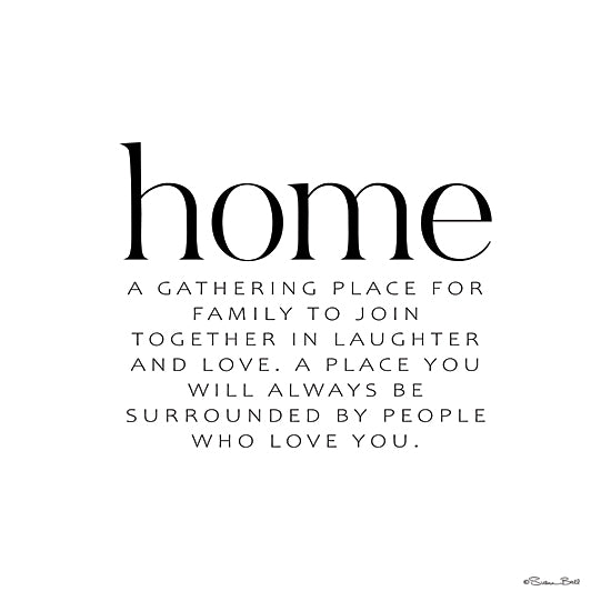 Susan Ball SB1572 - SB1572 - Home - A Gathering Place - 12x12 home definition quote, typography wall art, family love, modern farmhouse decor, minimalist inspirational poster from Penny Lane