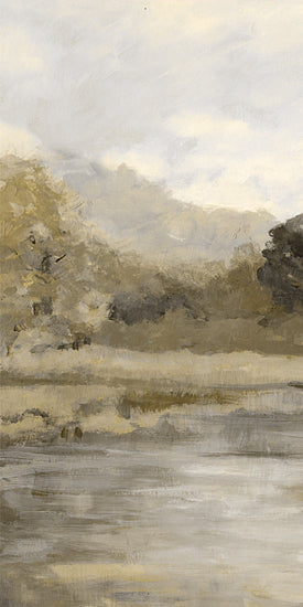 Stellar Design Studio SDS1624 - SDS1624 - Summertime View Triptych I - 9x18 neutral toned landscape painting, abstract natural scenery, muted colors, atmospheric art, tranquil nature scene from Penny Lane