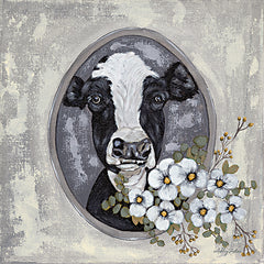 AJ110 - Framed Cow - 12x12