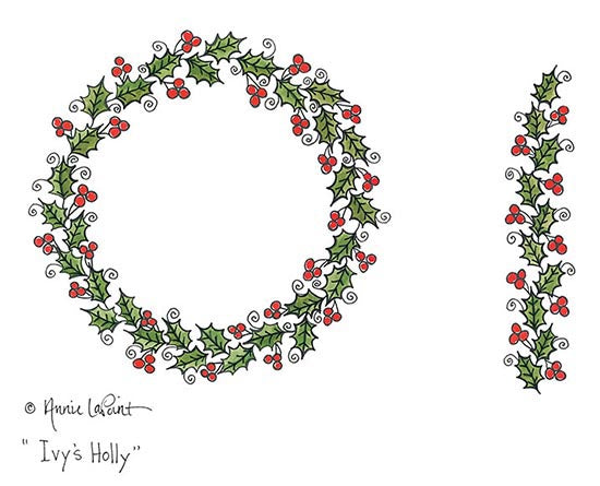 Annie LaPoint Licensing ALP1768 - ALP1768 - Ivy's Holly - 0  from Penny Lane