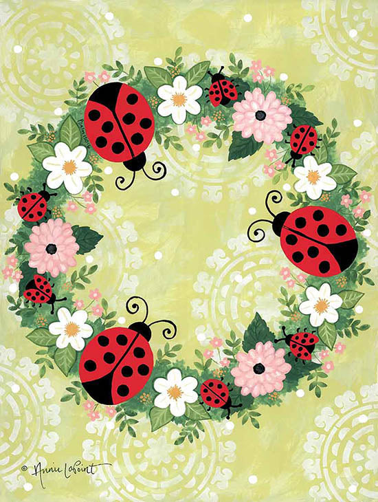 Annie LaPoint Licensing ALP1872 - ALP1872 - Ladybug Garden Wreath - 0  from Penny Lane