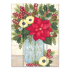 ALP2090PAL - Poinsettia Bouquet - 12x16