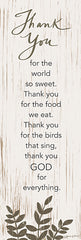 ALP2231A - Thank You Prayer - 12x36