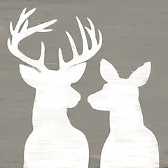 ALP2385 - Buck and Doe Silhouette - 12x12