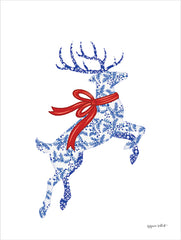 ALP2452 - Blue & White Reindeer III - 12x16