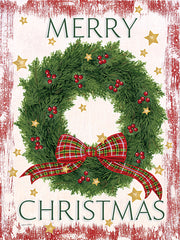 ALP2519 - Merry Christmas Wreath - 12x16