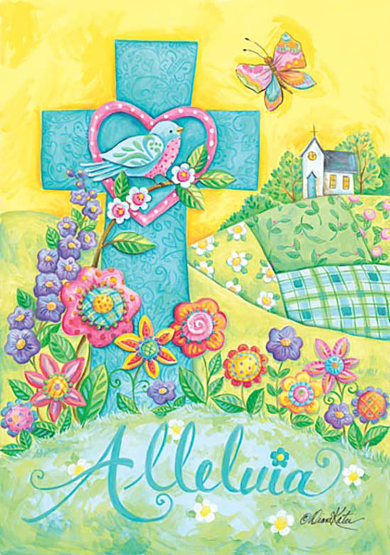 Diane Kater Licensing ART1077 - ART1077 - Alleluia Easter Landscape - 0  from Penny Lane