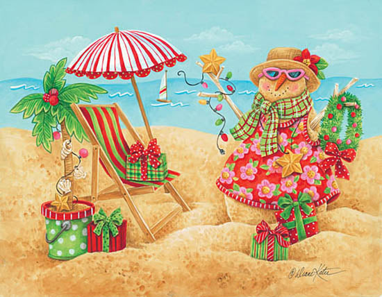 Diane Kater Licensing ART1082 - ART1082 - Sandy Snowman on the Beach - 0  from Penny Lane