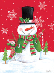 ART1312LIC - Baby in Stocking wit Snowman - 0