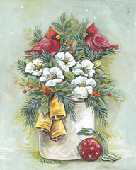 ART1342 - Christmas Cardinal Floral Still Life - 12x16