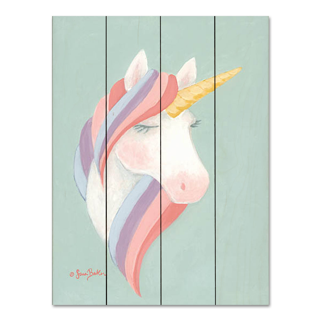 Sara Baker BAKE253PAL - BAKE253PAL - Unicorn     - 12x16 Fantasy, Unicorn, Children from Penny Lane