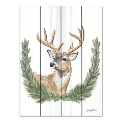 BAKE273PAL - Arctic Winter Deer   - 12x16