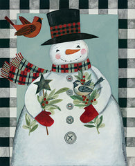 BER1405 - Holly Snowman and Birds - 12x16